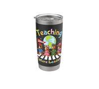 Enseigner les futurs leaders élèves chevaux enseignants école arrière Gobelet isotherme en acier inoxydable double paroi