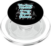 Enseigner Les mathématiques est ma Superpuissance pour la rentrée des Enseignants de mathématiques PopSockets PopGrip pour MagSafe