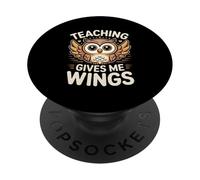 Enseigner me Donne des Ailes Professeur Owl Education PopSockets PopGrip Adhésif