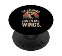 Enseigner me Donne des Ailes Professeur Owl Education PopSockets PopGrip Adhésif