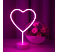 Enseignes Au Néon Pour Chambre À Coucher Avec Base De Support, Batterie Ou Usb, Décoration Lumineuse Pour La Fête D`Anniversaire De Noël Salon Chambre À Coucher Table Enfants Cadeaux.