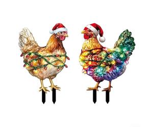 Enseignes de Noël LED 36cm pour Jardin Lumineuses | Acrylique pour robuste, résistant aux intempéries, couleurs vives, , saison des fêtes complète