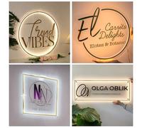 Enseignes D'entreprise en Néon Sur Mesure,Enseignes de Beauté,de Coiffure et D'onglerie,Enseignes de Siège Social Pour Enseignes Murales en Néon LED Personnalisées(Néon Commercial)
