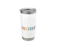 Enseignez l'amour, inspirez la reconnaissance des enseignants pour la rentrée Gobelet isotherme en acier inoxydable double paroi