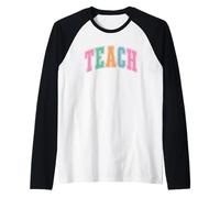 Enseignez les lettres pastel à des éducateurs motivateurs Manche Raglan