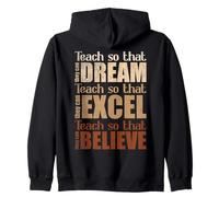 Enseignez pour qu'ils puissent rêver Excel Believe Teacher Sweat à Capuche