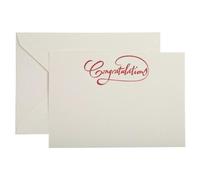 Ensemble 1 carte/1 enveloppe C6 Typo-lettering, sous sachet - Crème