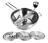 Ensemble 1 pièce - moulin à légumes en acier inoxydable avec 3 tamis - batteur électrique - pilon à confiture - presse-purée -