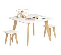 Ensemble 1 table et 2 chaises pour enfants - AIYAPLAY - meuble polyvalent - salle de jeux, chambre et maternelle - 3 à 8 ans
