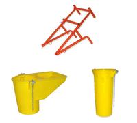 Ensemble 10 Goulottes + 1 Entonnoir + 1 Support - MONDELIN - 347990