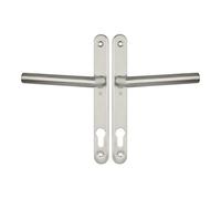 Ensemble 1394 entraxe 92 mm sur plaque étroite clé I inox brossé HERACLES B-INOX-PE06