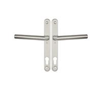 Ensemble 1394 entraxe 92mm sur plaque étroite clé I inox brossé - - B-INOX-PE06