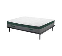 Ensemble 140 x 190 cm cadre à lattes + matelas ressorts ensachés ép.22cm - PRESTIGE de YSMÉE