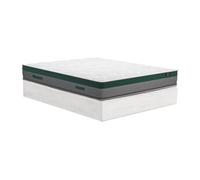 Ensemble 140 x 190 cm sommier coffre avec tiroir blanc + matelas ressorts ensachés ép.22cm - PRESTIGE de YSMEE