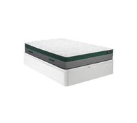 Ensemble 140 x 190 cm sommier coffre blanc + matelas ressorts ensachés ép.22cm - PRESTIGE de YSMEE