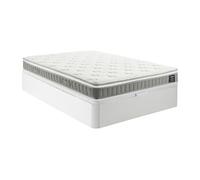 Ensemble 140 x 190 cm sommier coffre blanc + matelas ressorts ensachés et accueil mémoire de forme ép.21cm - VITOGO de YSMÉE
