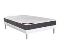 Ensemble sommier + matelas 140 x 190 cm ressorts ensachés accueil mémoire de forme ép.27cm - ATLANTIDE de YSMEE