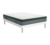 Ensemble 140 x 190 cm sommier + matelas ressorts ensachés ép.22cm - PRESTIGE de YSMÉE