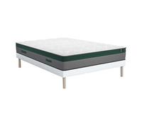 Ensemble 140 x 190 cm sommier + matelas ressorts ensachés ép.22cm - PRESTIGE de YSMEE