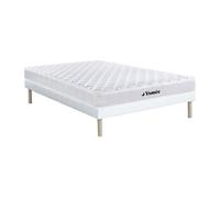 Ensemble 140 x 190 cm sommier + matelas ressorts et mémoire de forme ép.15cm - WOLKENLOS de YSMEE