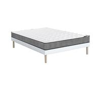 Ensemble 140 x 190 cm sommier tapissier + matelas ressorts ensachés ép.19cm - KIJAL II de YSMÉE
