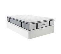 Ensemble 140 x 200 cm sommier coffre blanc + matelas ressorts ensachés surmatelas intégré ép.28cm - AMERICAN DREAM de YSMEE