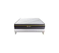 Sleepfit Ensemble 140x190 Matelas Active + sommier kit Blanc | Epaisseur : 24 cm | Confort : Ferme