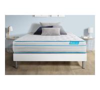 Ensemble sommier matelas - BODYCARE - BODYMAX 140x190 - Mémoire de forme & ressorts ensachés - 26 cm - Confort équilibré