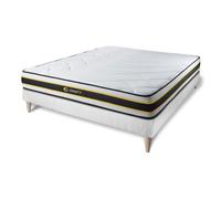 Ensemble matelas et sommier Sleepfit Ensemble 140x190 matelas FLEXY + sommier kit blanc