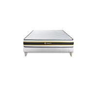 Ensemble 140x190 matelas FLEXY + sommier kit blanc