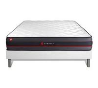 Ensemble 140x190 Matelas Regen A Memoire De Forme + Sommier Kit Blanc