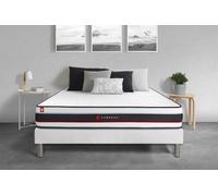 Ensemble 140x200 Matelas Form + Sommier Kit Blanc