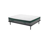 Ensemble 160 x 200 cm cadre à lattes + matelas ressorts ensachés ép.22cm - PRESTIGE de YSMEE