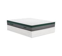 Ensemble 160 x 200 cm sommier coffre avec tiroir blanc + matelas ressorts ensachés ép.22cm - PRESTIGE de YSMEE