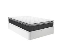 Ensemble 160 x 200 cm sommier coffre blanc + matelas hybride ressorts ensachés et surmatelas intégré ép.30cm - GAMIANI de YSMÉE