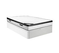 Ensemble 160 x 200 cm sommier coffre blanc + matelas mousse ép.30cm - SOLAK de YSMEE