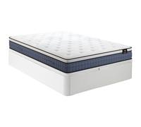 Ensemble 160 x 200 cm sommier coffre blanc + matelas ressorts ensachés 7 zones et accueil gel à mémoire de forme ép.23cm - VARNO de YSMEE