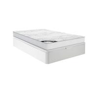 Ensemble 160 x 200 cm sommier coffre blanc + matelas ressorts ensachés ép.20cm - SONGE de YSMÉE