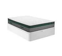 Ensemble 160 x 200 cm sommier coffre blanc + matelas ressorts ensachés ép.22cm - PRESTIGE de YSMEE