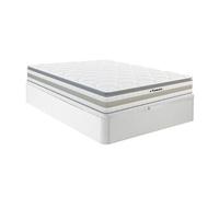 Ensemble 160 x 200 cm sommier coffre blanc + matelas ressorts ensachés et surmatelas intégré ép.29cm - CANTERBURY de YSMEE