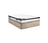 Ensemble 160 x 200 cm sommier coffre naturel clair + matelas mousse ép.30cm - SOLAK de YSMEE