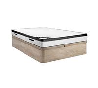 Vente-unique - Ensemble 160 x 200 cm sommier Coffre Naturel Clair + Matelas Mousse ép.30cm - SOLAK de YSMÉE