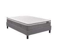 Ensemble 160 x 200 cm sommier déco en kit + matelas hybride ressorts ensachés 7 zones et mémoire de forme ép.30cm - ASGARD de YSMÉE