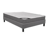 Ensemble 160 x 200 cm sommier déco en kit + matelas ressorts ensachés 5 zones accueil mémoire de forme ép.23cm - BABYLONE de YSMÉE