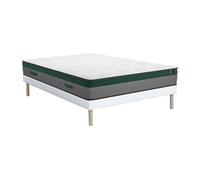 Ensemble 160 x 200 cm sommier + matelas ressorts ensachés ép.22cm - PRESTIGE de YSMEE