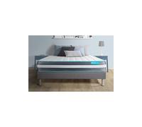 Ensemble 160x200 matelas BodyForm à Mémoire de forme 3 zones + sommier kit gris