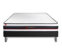 Ensemble 160x200 Matelas Form + Sommier Kit Noir