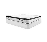 Ensemble 180 x 200 cm sommier coffre blanc + matelas mousse ép.30cm - SOLAK de YSMEE