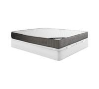 Ensemble 180 x 200 cm sommier coffre blanc + matelas mousse et accueil mémoire de forme 11 zones ép.22cm - DANEVO de YSMEE