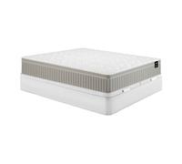 Ensemble 180 x 200 cm sommier coffre blanc + matelas mousse et gel à mémoire de forme 7 zones ép 22cm - SOMIRA de YSMEE